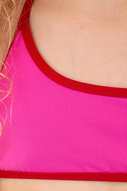 BIKINI BAMBINA  ROSA/ROSSO NALA ROSA/REDVELVET BE BEACH 