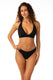 BIKINI Donna FISICO TRIANGOLO  slip regolare Bianco/nero