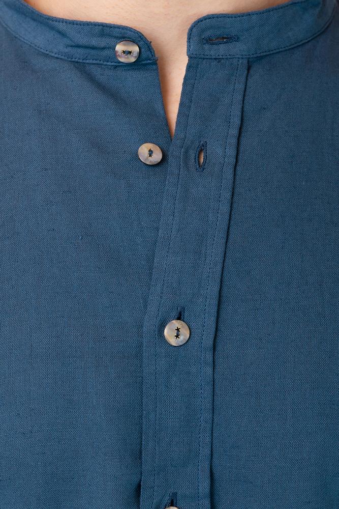 MAGLIA CAMICIA UOMO  BLU