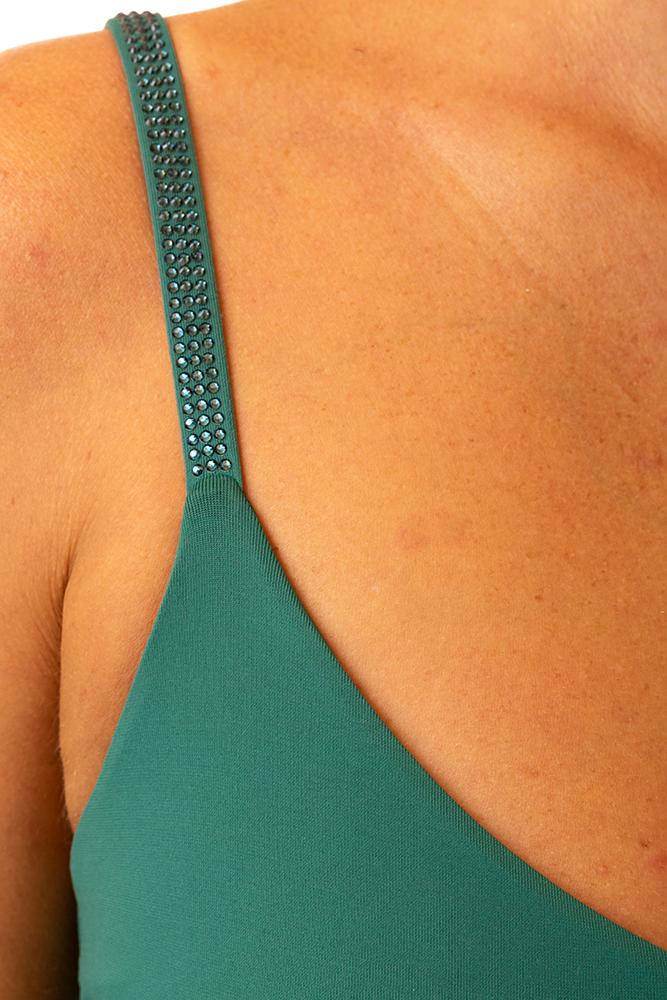 INTERO  IMBOTTITO DONNA  VERDE MC06SW ALGA FISICO 