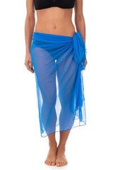 PAREO DONNA  AZZURRO TULLYBIG 4941 AZZURRO BE BEACH 