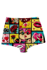 MIX SLIP DONNA  GIALLO HIGH WAIST CRAZY IN LOVE HAPPY UNDIES 