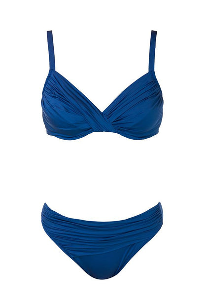 BIKINI Donna ROIDAL FERRETTO  slip coprente Blu