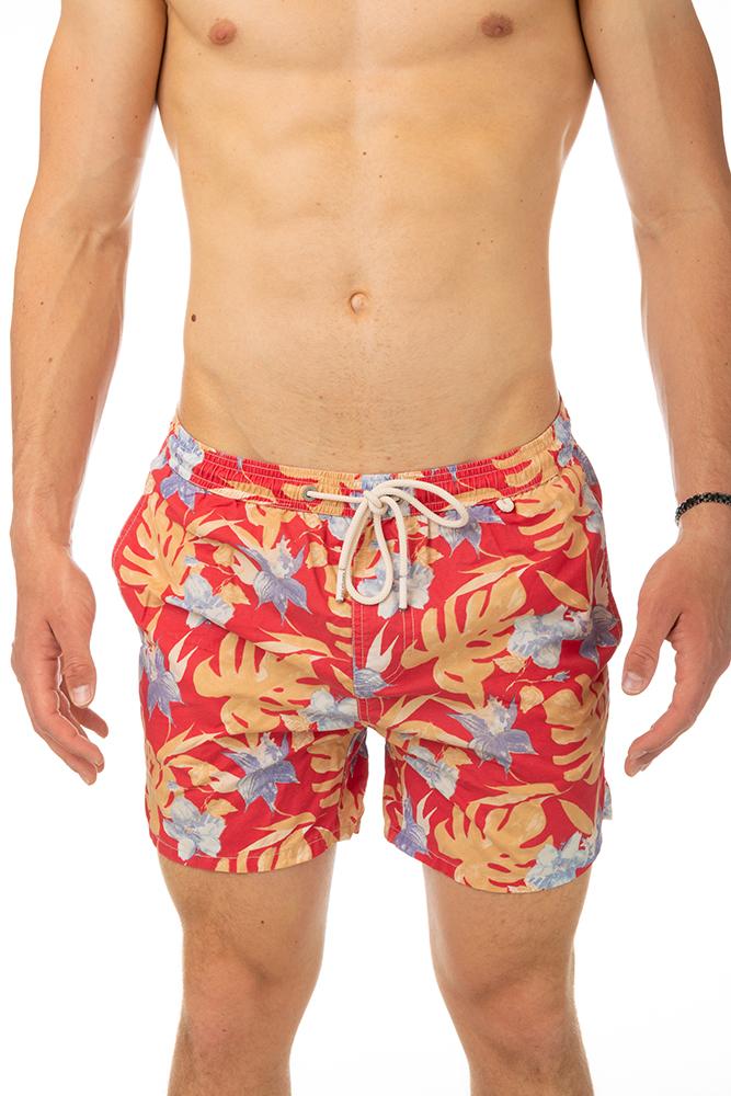 BOXER MOLLA UOMO  ROSSO VINTFLOWER ROSSO ROY ROGER'S 