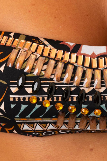 BIKINI FASCIA DONNA  MARRONE V5043S GIMA MISS BIKINI 