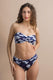 BIKINI Donna ROIDAL FASCIA Coppa C slip coprente Blu