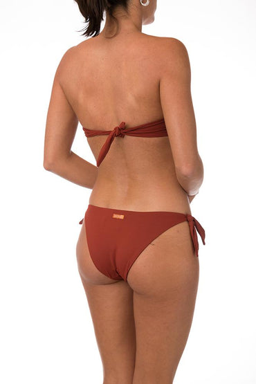 BIKINI Donna GENIUS FASCIA  slip con fiocchi Terra