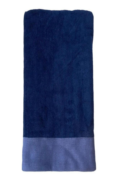 TELO MARE UNISEX COMPTOIR DE LA PLAGE SPUGNA   Blu navy