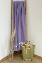TELO MARE COTONE UNISEX  LILLA
