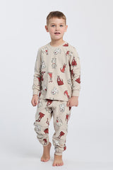 PIGIAMA BAMBINO BEIGE 6793 BEIGEW HAPPY PEOPLE 