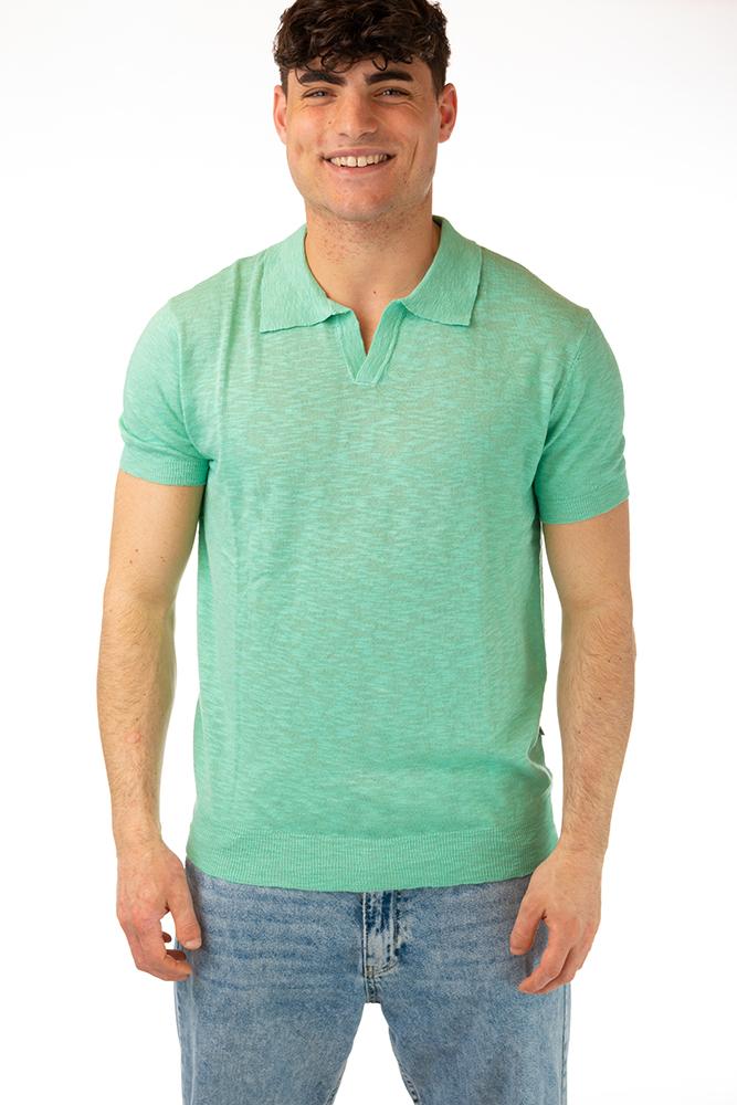 MAGLIA POLO UOMO  ACQUA