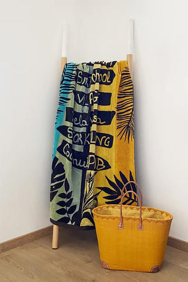 TELO MARE SPUGNA UNISEX  VERDE FLORIDA VACANCES COMPTOIR DE LA PLAGE 