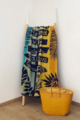 TELO MARE SPUGNA UNISEX  VERDE FLORIDA VACANCES COMPTOIR DE LA PLAGE 