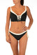 BIKINI Donna BERNE' MABEL BRASSIERE Coppa DD slip regolare Nero/panna