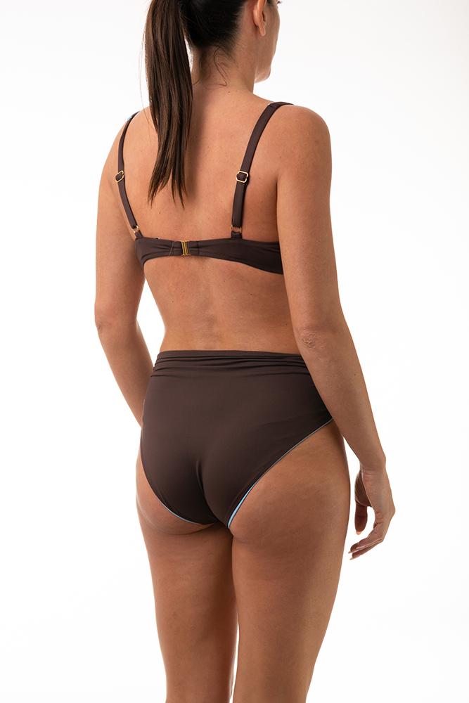 BIKINI FERRETTO  COPPA C MARRONE A2531CP MOKABAIA LUISA MARIA LUGLI 