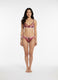 BIKINI Donna PIN UP BRASSIERE Coppa C slip con fiocchi Rosa