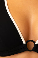 BIKINI FUNZIONALE DONNA  NERO/PANNA A5521F 1 NERO AVORIO LUISA MARIA LUGLI 