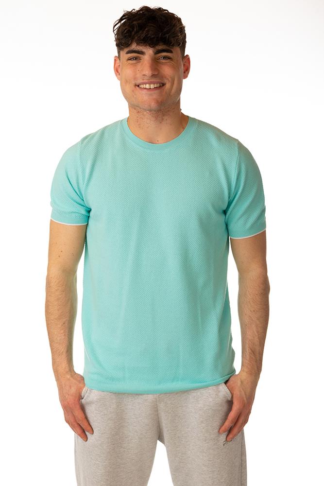 MAGLIA T-SHIRT UOMO  CELESTE