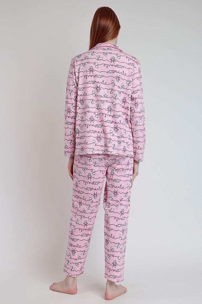 PIGIAMA DONNA ROSA DISNEY 63665 MARIE B DISNEY 