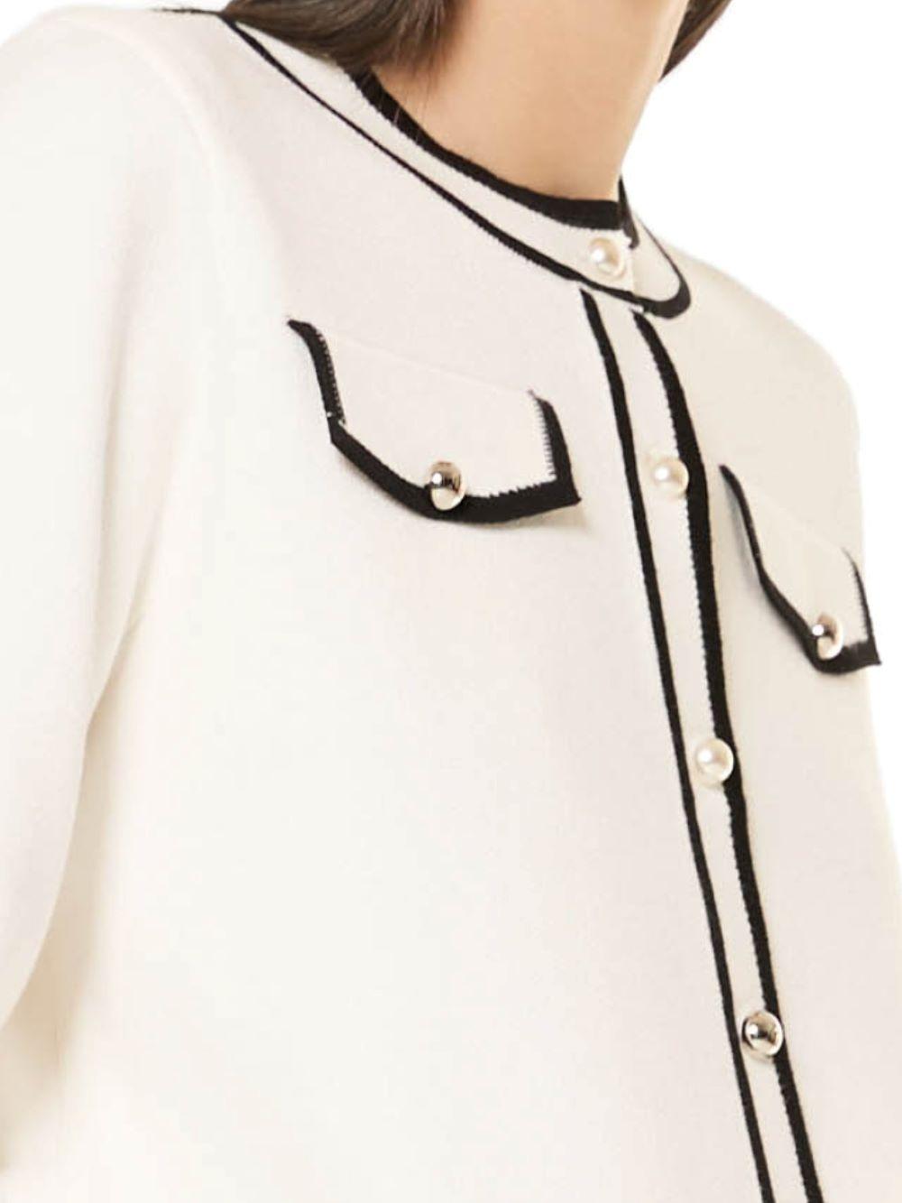 CARIGAN CORTO DONNA - VERDISSIMA MN51 MILK VERDISSIMA 