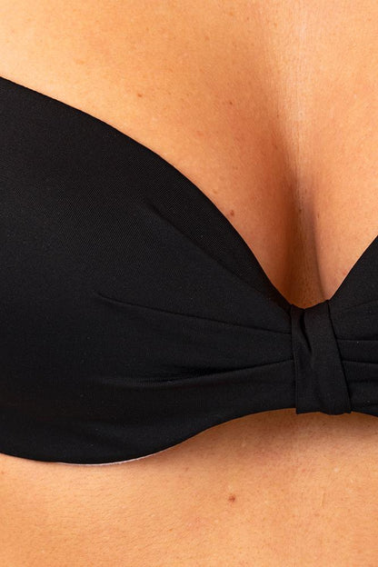 BIKINI Donna LUISA MARIA LUGLI COPPA PREFORMATA  slip regolare Nero