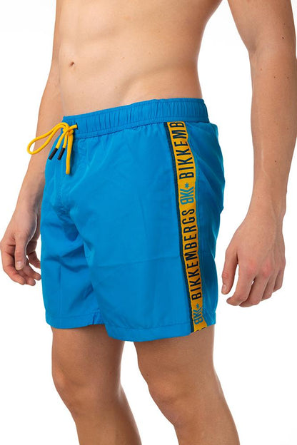 BOXER Uomo BIKKEMBERGS con elastico  CORTO Azzurro