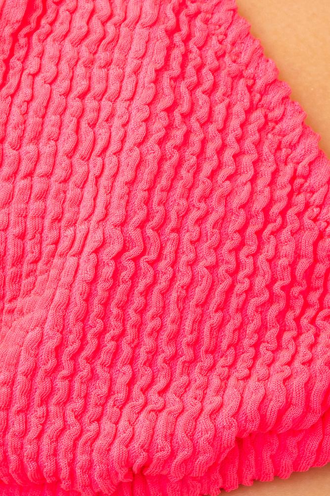 BIKINI BAMBINA FXXK TRIANGOLO  slip regolare Fucsia