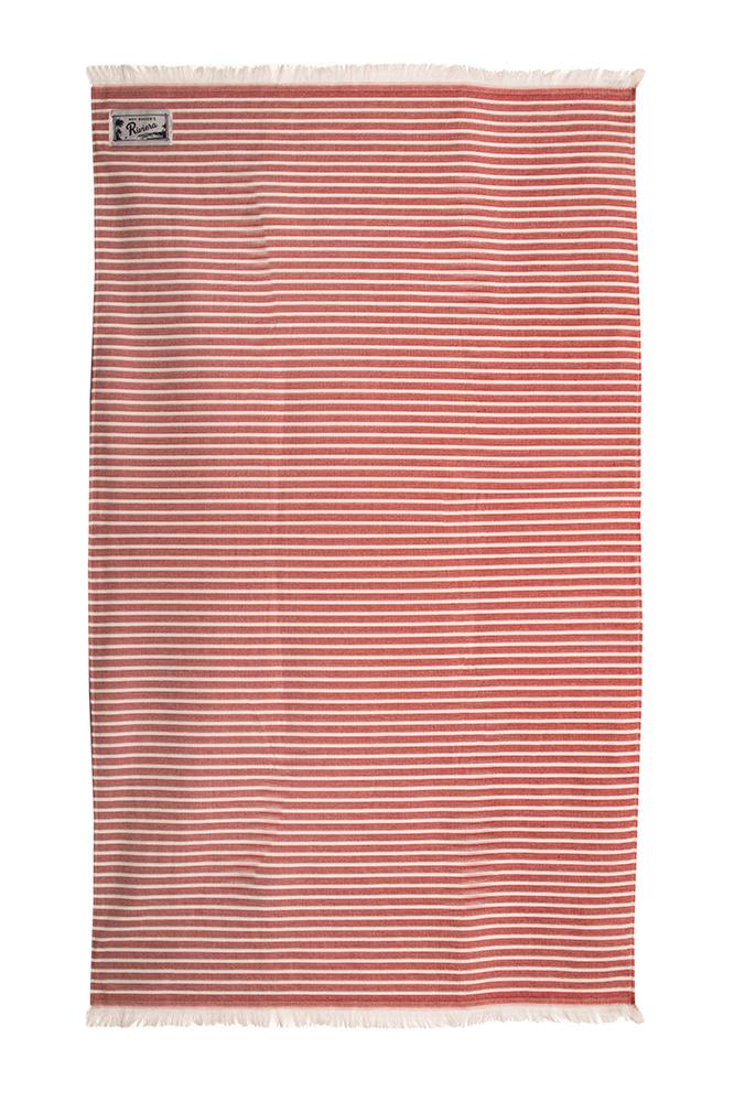 ROY ROGER'S BEACHTOWELSTRIPESROSSO