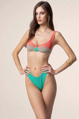 BIKINI FERRETTO DONNA  VERDE MF25-0502 CR ME FUI 