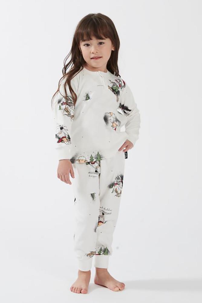 PIGIAMA BAMBINA  BIANCO