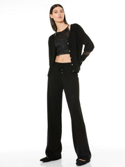 PANTALONE DONNA NERO HA60 NERO VERDISSIMA 