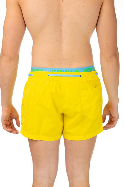 BOXER Uomo MOSCHINO con elastico  CORTO Giallo