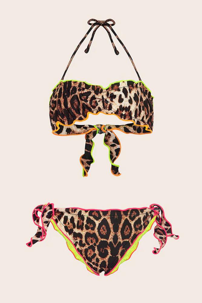 BIKINI FASCIA BAMBINA  ANIMALIER