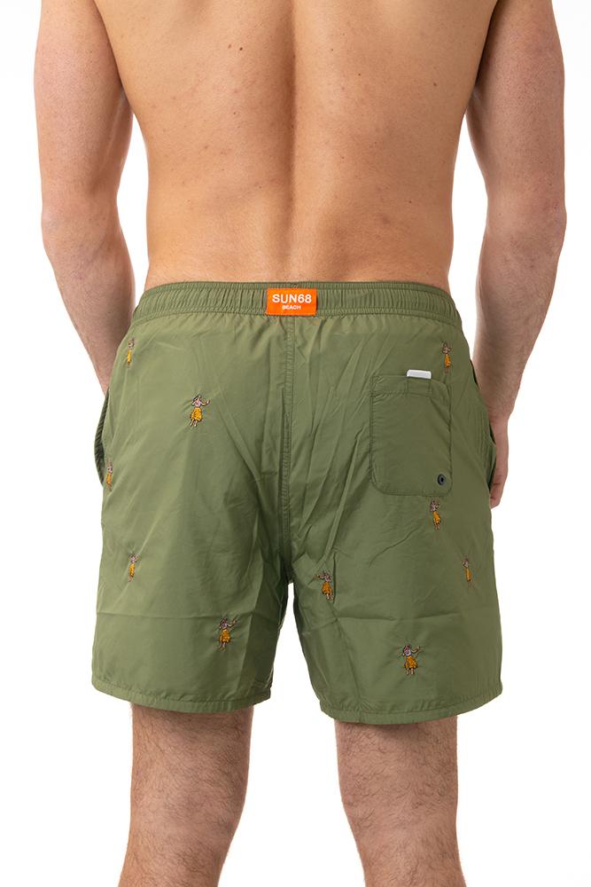 BOXER MOLLA UOMO  VERDE H35112 VERDE19 SUN 68 