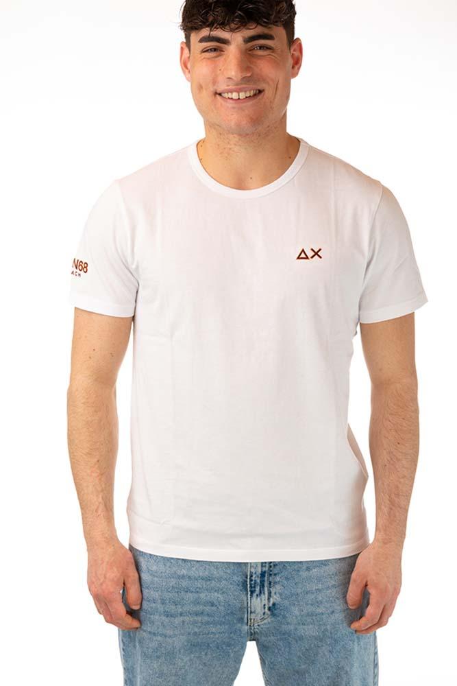 MAGLIA T-SHIRT UOMO  BIANCO T34140 31BIANCO SUN 68 
