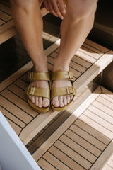SCARPE UNISEX  ORO ARIZONA GLAMOURGOLD BIRKENSTOCK 