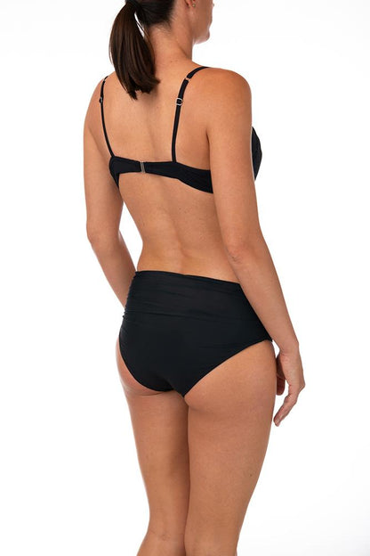 BIKINI Donna MADIS COPPA PREFORMATA Coppa C slip Alto Nero