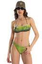 BIKINI FASCIA DONNA  VERDE PF038F 015 PIN UP 