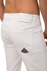 PANTALONE UOMO  BIANCO 529 BIANCO ROY ROGER'S 