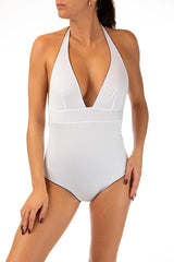 INTERO  SENZA IMBOTTITURA DONNA  BLU/BIANCO