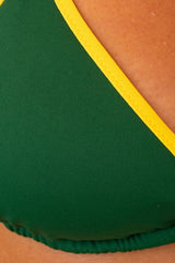 MIX REGGISENO TRIANGOLO DONNA  VERDE/GIALLO PAMY BOSCOGIALLO BE BEACH 