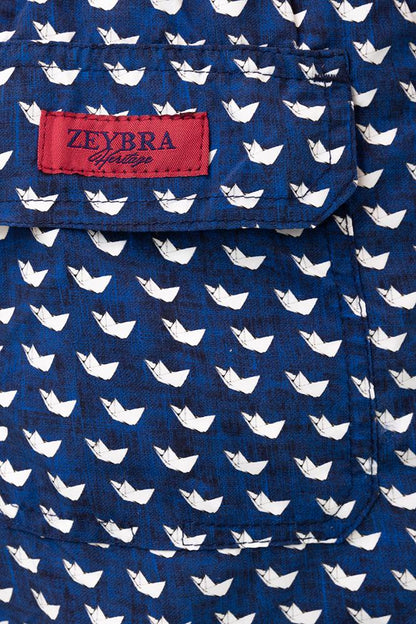 BOXER Uomo ZEY&BRA con elastico  CORTO Blu