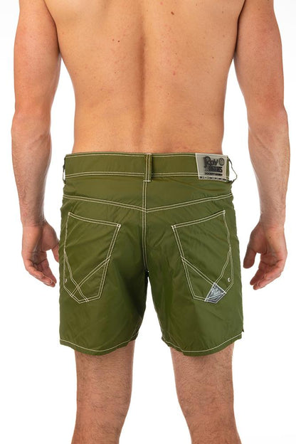 BOXER PIATTO UOMO  VERDE BEACHPOCKET SEAWEAD ROY ROGER'S 