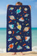 TELO MARE Bambino COMPTOIR DE LA PLAGE SPUGNA   Blu