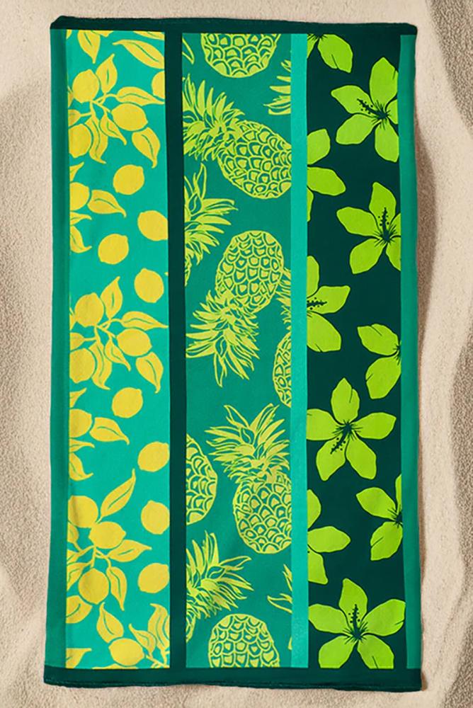 TELO MARE MICROFIBRA UNISEX  VERDE JACKSON MITJANA COMPTOIR DE LA PLAGE 