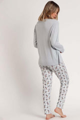 PIGIAMA AUTUNNO/INVERNO DONNA  POLVERE