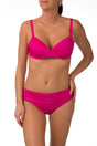 BIKINI Donna ROIDAL FERRETTO Coppa D slip coprente Fucsia