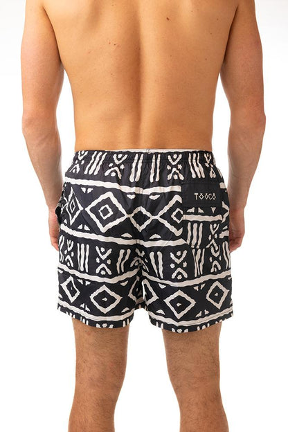 BOXER MOLLA UOMO  NERO/BIANCO CLASSIC MAURITABLACK TOOCO 