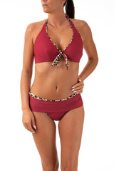 BIKINI FERRETTO DONNA  ANIMALIER GP/403/CX GRANATA OLIVIA 
