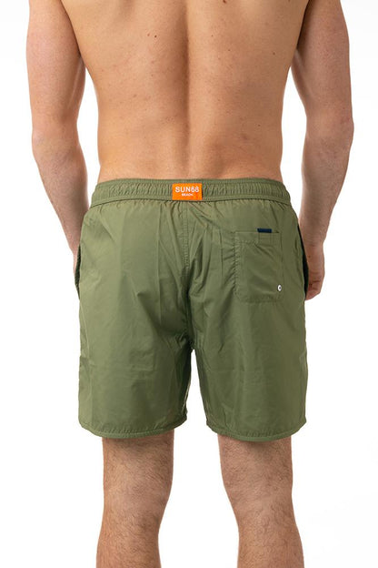 BOXER MOLLA UOMO  VERDE MILITARE H33118 VERDE WATER PRINT SUN 68 